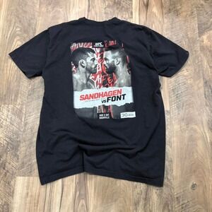 Vintage Y2K UFC Sandhagen vs Font Tee Black Fight Night Nashville MMA